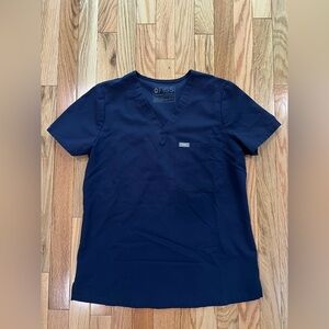 FIGS Navy Blue Women's Catarina One-Pocket Scrub Top & Pants